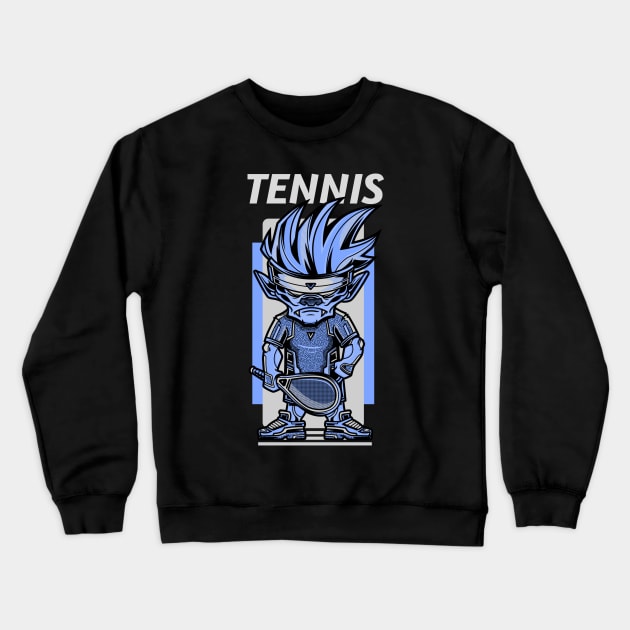 Tennis / Urban Streetwear / Tennis Fan / Tennis Player / Anime Tennis Player Design Crewneck Sweatshirt by Redboy